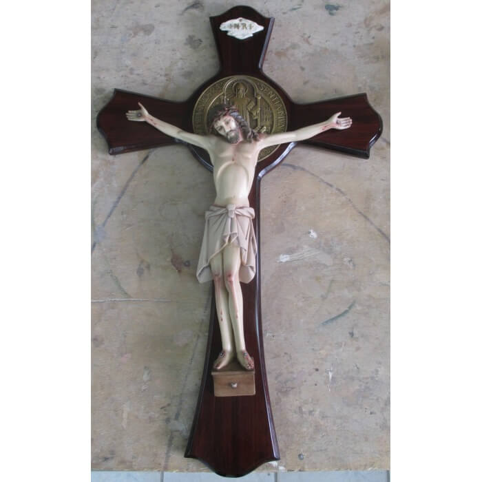 Seventeen Inch Crucifix Most Precious Blood Statue | Fiat Imports